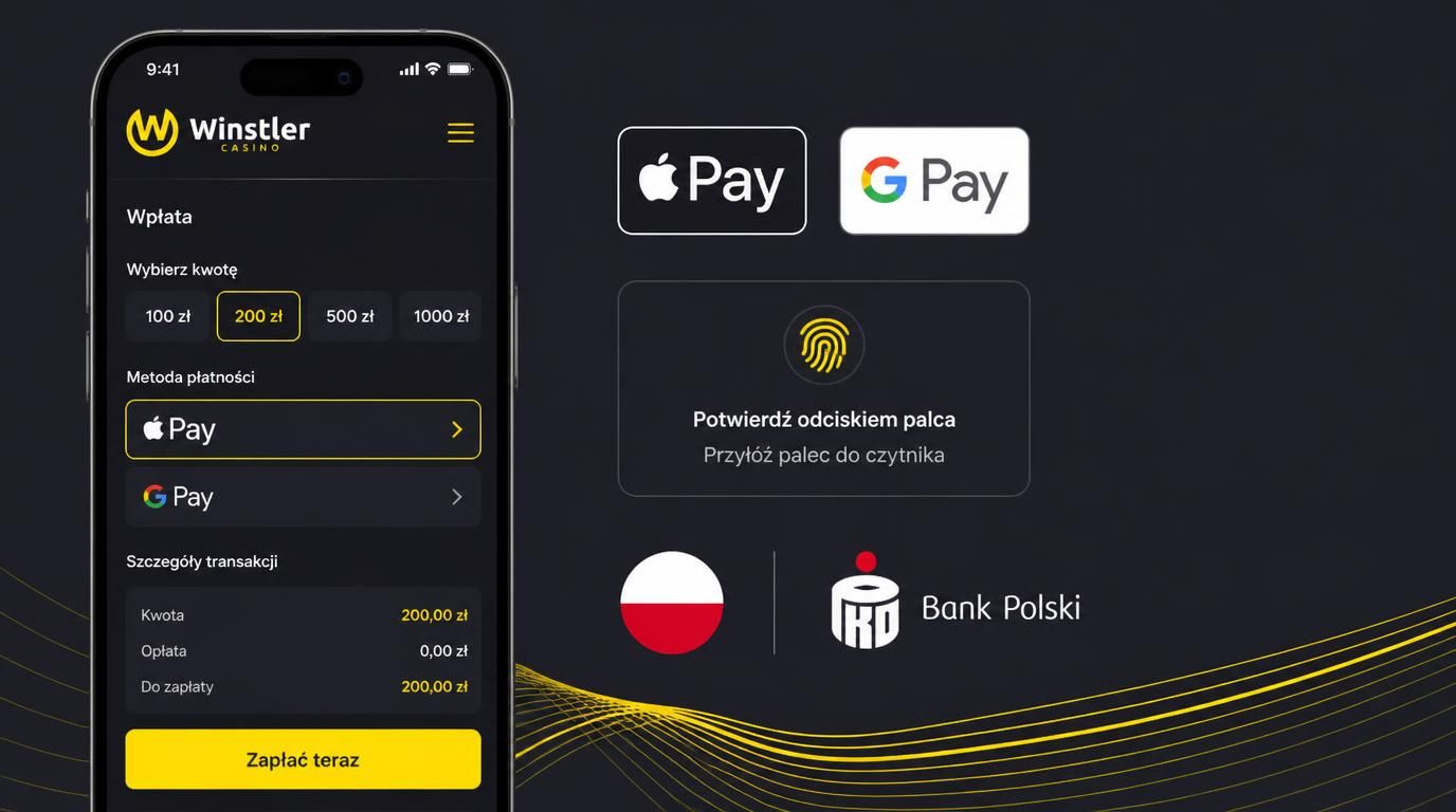 Szybka płatność mobilna z Apple Pay i Google Pay w Winstler Casino